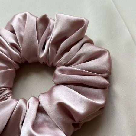 Satynowa gumka do włosów  Blush Pink XL