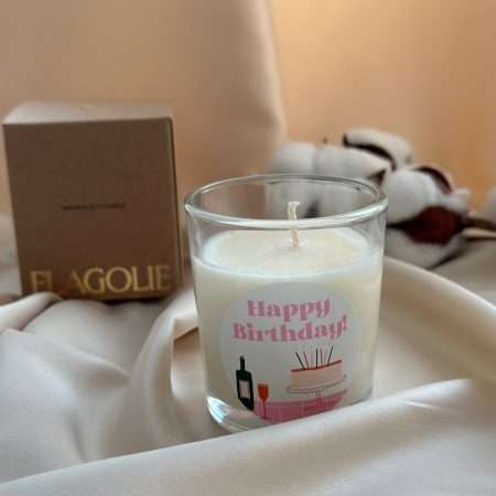Flagolie Świeca Sojowa Folk Happy Birthday 70g