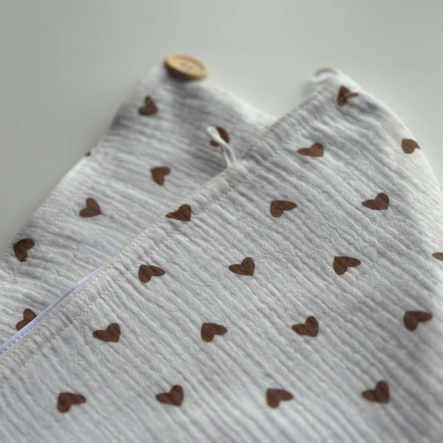 Muślinowy turban do włosów Brownie Love - obrazek 3